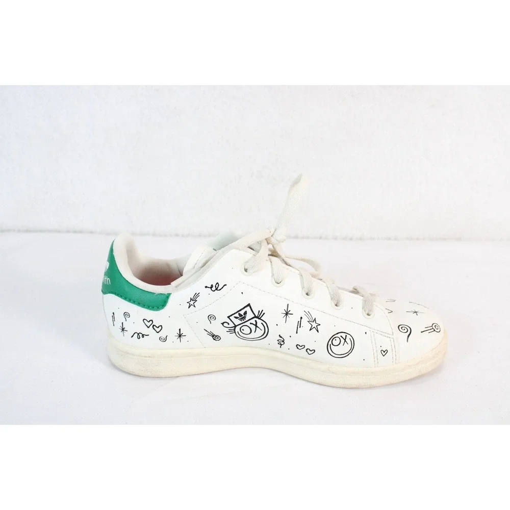 Adidas Stan Smith‎ Andre Saraiva White Green Graffiti Sneakers GZ2202 Mens